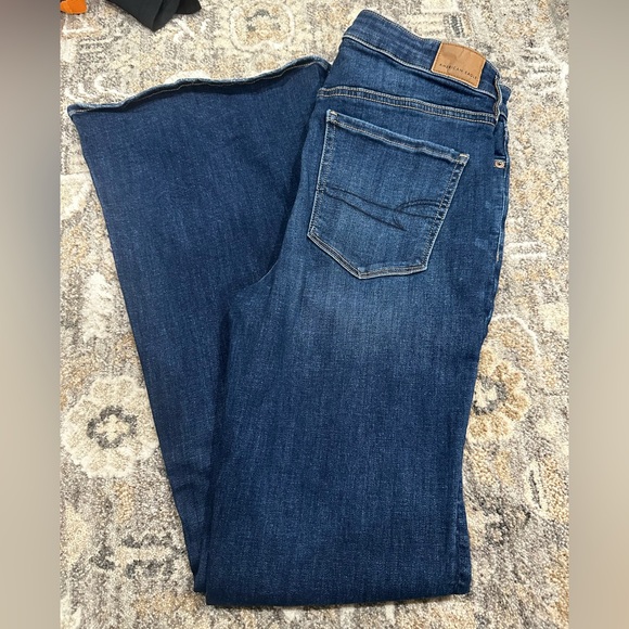 American Eagle Outfitters Denim - American Eagle Outfitters Dark Blue Flare Jeans
